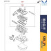 mobis gasket kit engine g4kj gdi hyundai kia 2012-19